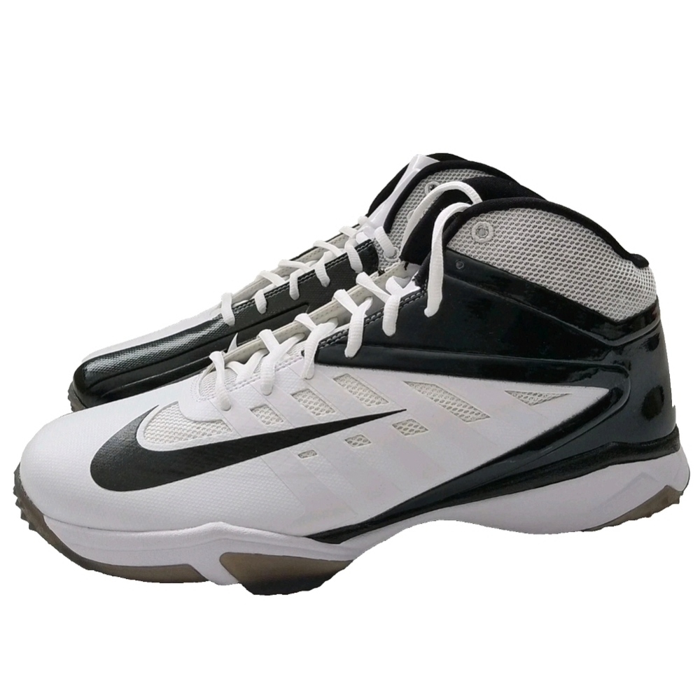 New Nike Vapor Pro 3/4 Nubby Turf Football Shoes Mens Size-11.5 White Black